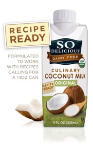 So Delicious Culinary Coconut Milk - a better, creamy option for dairy-free and to canned coconut milk
