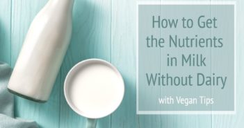 How to Get the Nutrients in Milk without Dairy - Healthy Dairy-Free Diet Tips for Macronutrients (fat, protein, etc), Vitamins, and Minerals. With Vegan Notes.