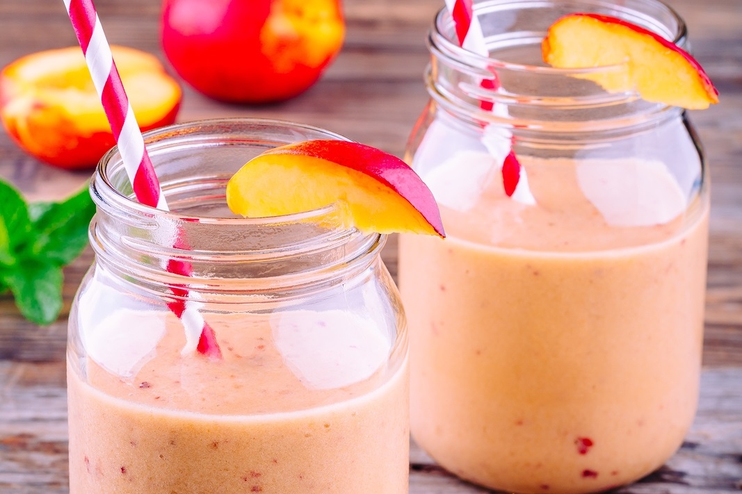 Sunny Nectarine Smoothie Recipe - A fresh and fruity dairy-free summer sip. Vegan, gluten-free, nut-free, and soy-free, too.