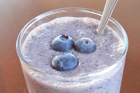 Breakfast Banana Blueberry Smoothie - Dairy-Free, Vegan, Soy-Free