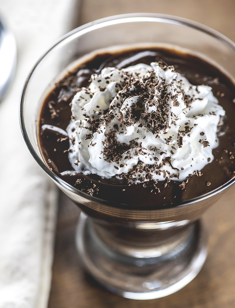 Vegan Dark Chocolate Pudding Recipe - fast, easy, decadent, gluten-free, egg-free, and dairy-free