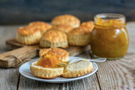 Vegan Orange Tea Biscuits - these simple and zesty biscuits are the perfect accompaniment to afternoon tea!