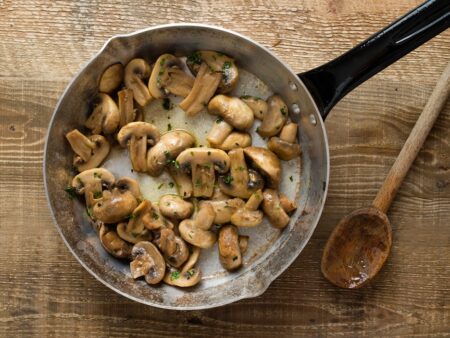 Garlic Mushroom Saute Recipe (easy side for any meal - dairy-free, gluten-free, allergy-friendly, vegan)