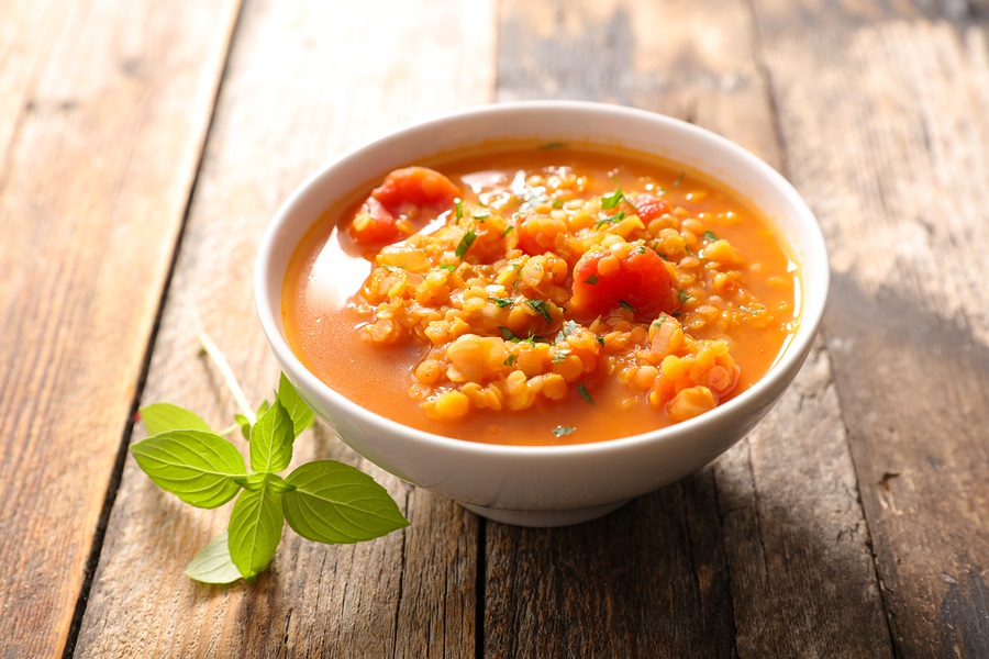 Tomato Lentil Soup Recipe - plant-based, vegan, gluten-free, dairy-free, flavorful, and fulfilling