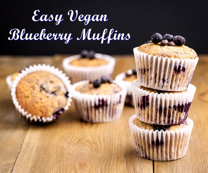 Vegan Blueberry Muffins Recipe for an Easier Monday Morning
