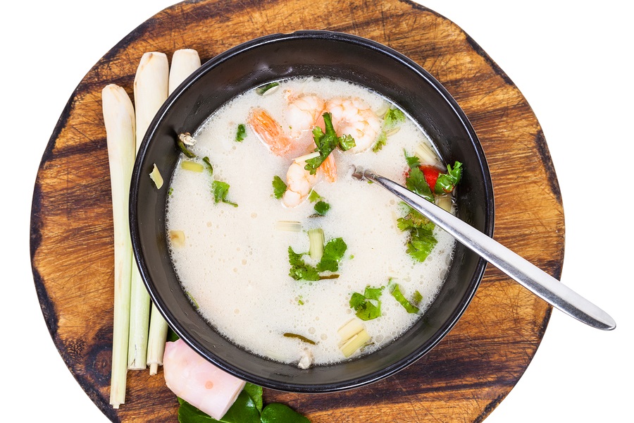 Thai Coconut Soup Recipe for One - Fast, Easy, Flavorful and naturally Dairy Free