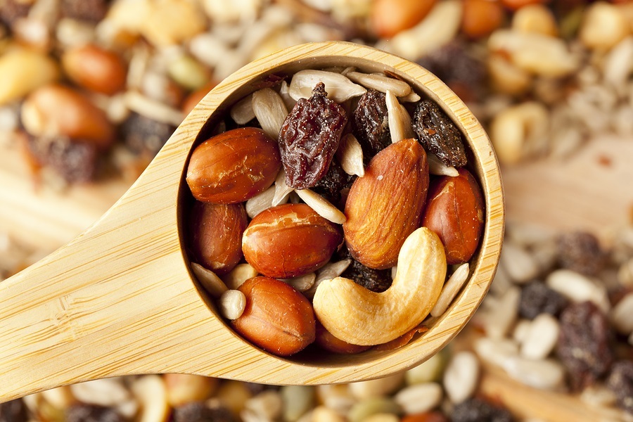 Honey Toasted Trail Mix Recipe with Mixed Nuts, Seeds, and Warm Spices. Plant-Based, Dairy-Free, Gluten-Free Snack.