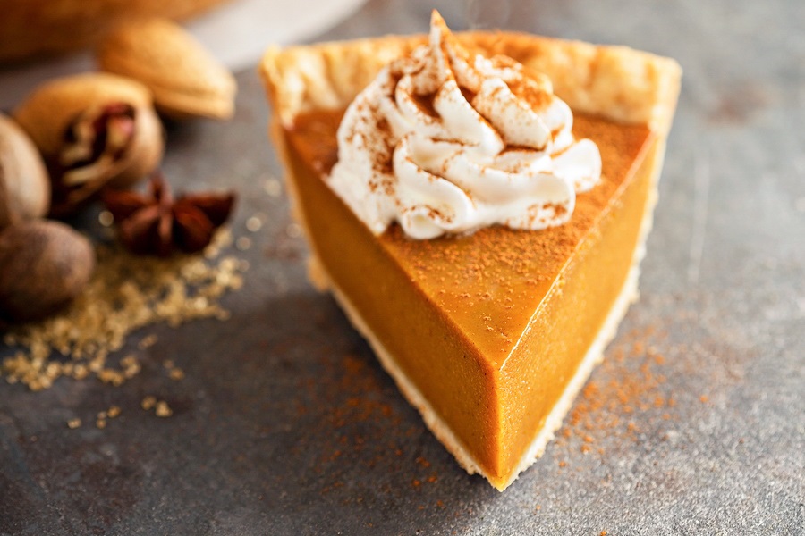Perfect Pumpkin Pie Recipe with Pecan Crust - A dairy-free twist on this classic pie.