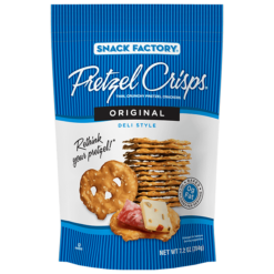 Pretzel Crisps Reviews and Information (Dairy-Free Varieties) - flat pretzels for dipping and snacking in assorted flavors. Gluten-fee options.