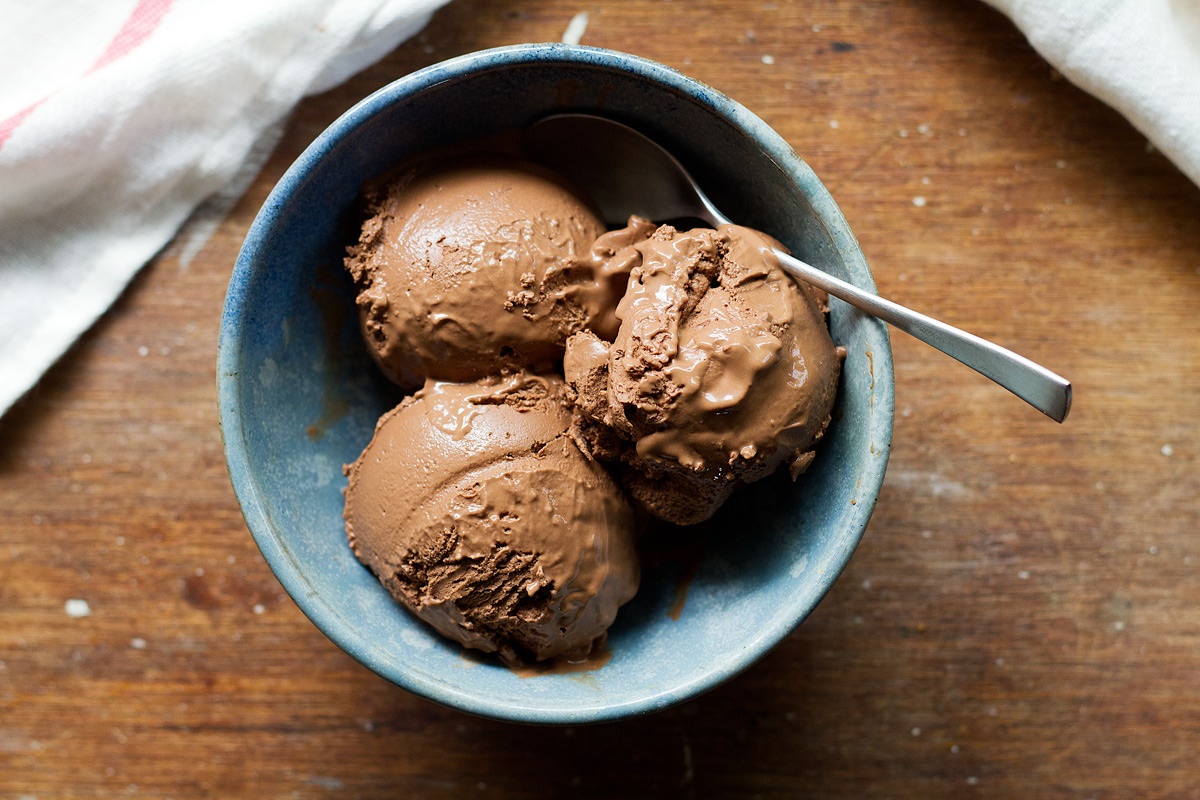 Vegan Chocolate Ice Cream Recipe - Easy, uses everyday dairy-free ingredients and NO coconut!