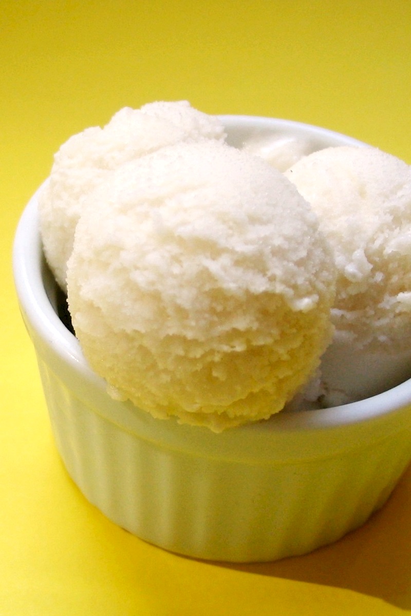 Classic Vanilla Coconut Ice Cream Recipe (Dairy-free and Vegan). Easy (no cooking or pre-chilling) with several variations (Orange Sherbet, Stracciatella, Coconut, Ice Milk). Also soy-free and gluten-free.y-Free Easy