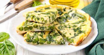 Dairy-Free High-Protein Vegetarian Frittata Recipe with Eggs, Tofu, and Vegetables - also gluten-free and loaded with vegetables.