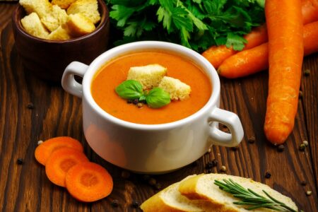 Curry Carrot Soup Recipe (Vegan, Paleo, Allergy-Friendly) - Creamy, Healthy & Just 6 Ingredients!