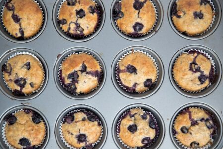 Wacky Blueberry Muffins Recipe (naturally vegan and use just a handful of pantry ingredients!)