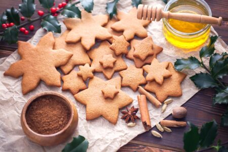 Bulgarian Honey Spice Biscuits Recipe or Christmas Medenki Cookies - naturally dairy-free and soy-free roll and cut cookies