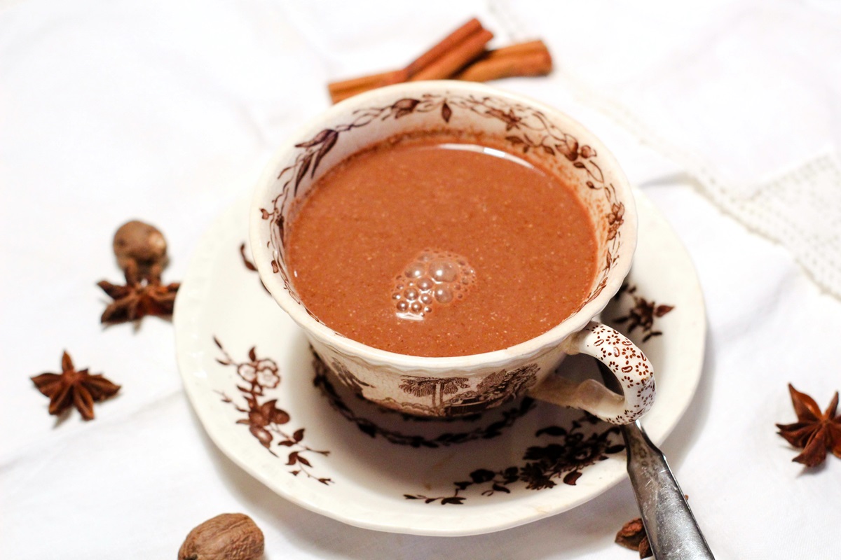 Dairy-Free Mocha Spice Tea Recipe - easy, comforting, rich, and delicious! Also vegan, gluten-free, and allergy-friendly with paleo option.