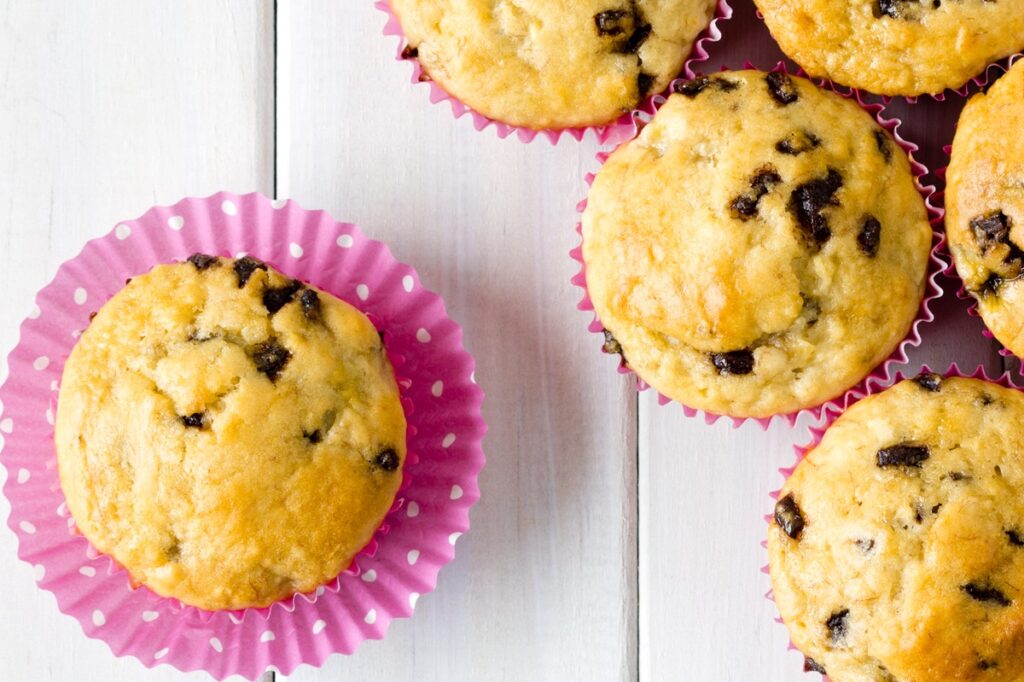 Banana Chocolate Chip Muffins Recipe - Mama's Dairy-Free Favorite (also oil-free, nut-free and soy-free)