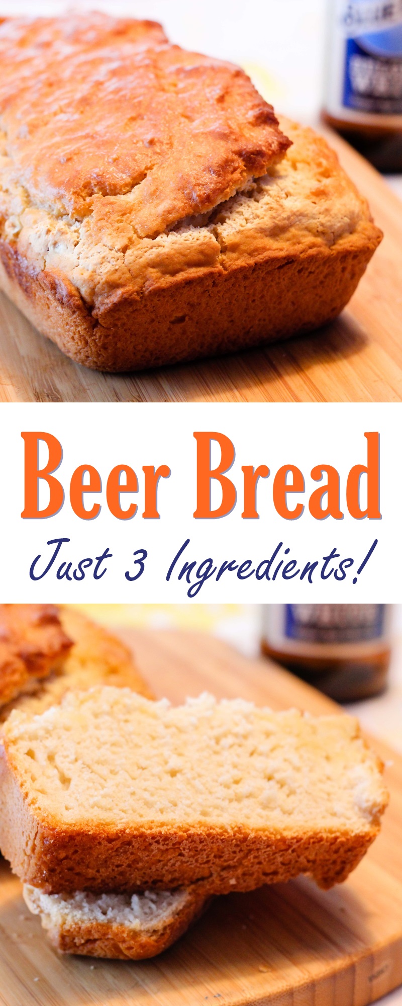 Beer Bread Recipe - naturally dairy-free, vegan, and so, so easy! (includes alcohol-free options)