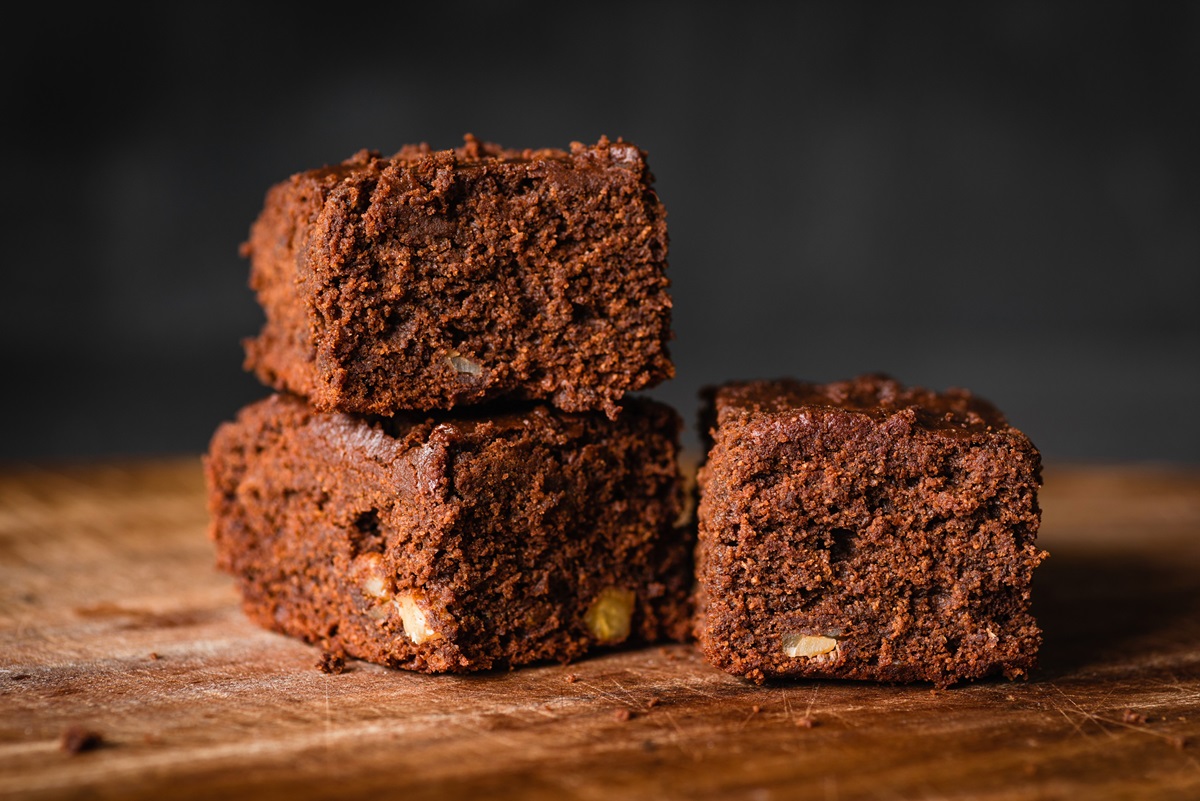 Dairy-Free Brownie Bars Recipe with Chocolate Chips and Nuts (optional)