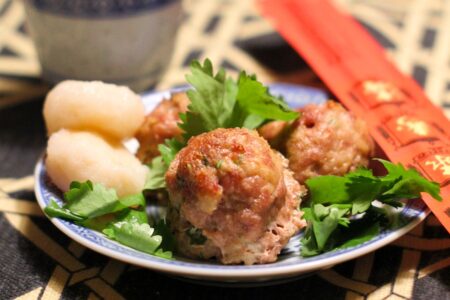 Asian Meatballs with Sesame Lime Dipping Sauce Recipe - dairy-free, with gluten-free, egg-free, and soy-free options + turkey option