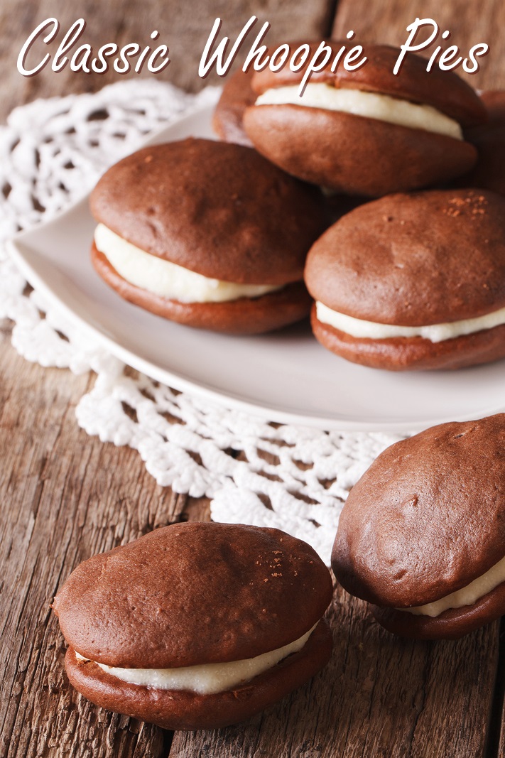 Classic Chocolate Whoopie Pies - a dairy-free, nut-free, optionally soy-free recipe!
