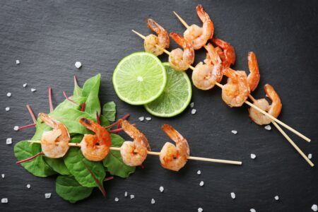 Chili Lime Shrimp Skewers Recipe - great protein for naturally dairy-free, gluten-free, soy-free, nut-free main (Mexican or Spanish style)
