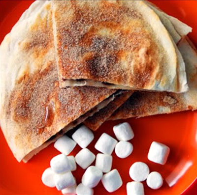 S'mores Quesadilla Recipe (aka South of the Border S'mores) - Dairy-Free, Vegan and Gluten-Free Optional - easy, fun, delicious, great treat with kids!