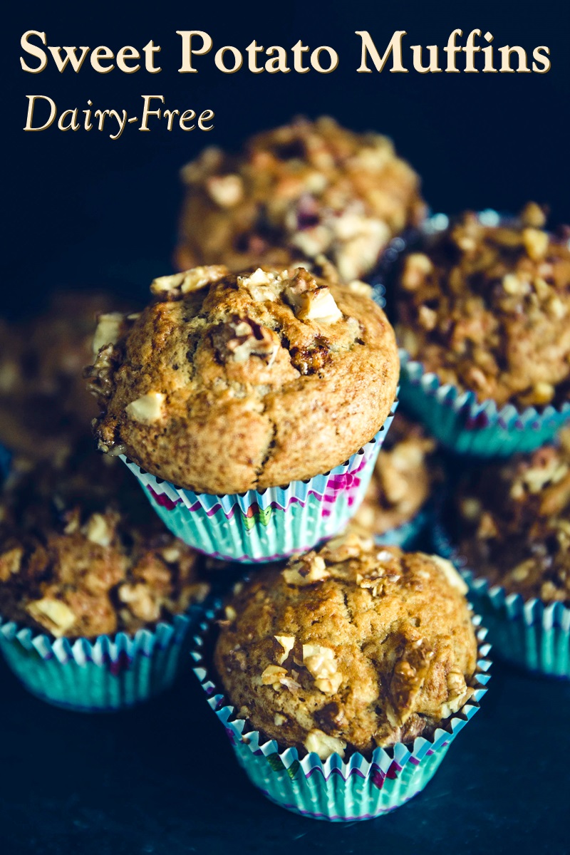 Dairy-Free Sweet Potato Muffins Recipe (made with grated sweet potato!)