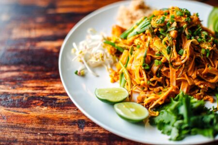 Plant-Based Asian Peanut Noodles Recipe with Gluten-Free Option
