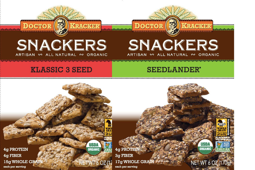 Doctor Kracker Snackers - A seedy whole grain cracker alternative for healthy snacking!