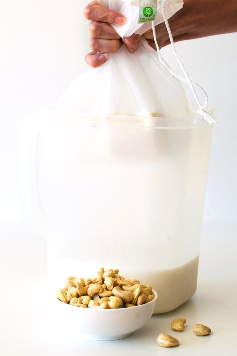 Homemade Dairy-Free Cashew Milk Recipe - This easy beverage is delicious and versatile! Clean ingredients, no additives, gluten-free, soy-free, grain-free + tips for making and using