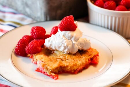 Rhubarb Dump Cake Recipe - A Simply Delicious Dairy-Free Spring Dessert (also nut-free and soy-free)