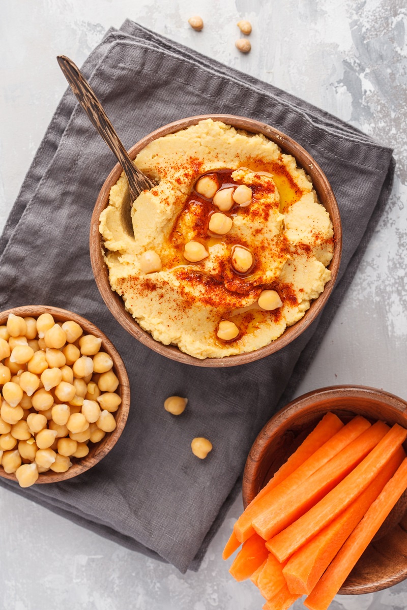 Spicy Chickpea Dip Recipe that's Deliciously Dairy-Free and Sesame-Free - also gluten-free, vegan and allergy-friendly. Great for parties, lunch boxes, superbowl, and recipes