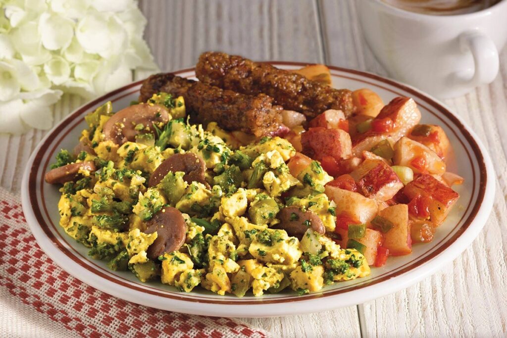Amy's Frozen Breakfast Entrees Reviews and Info (Vegan Varieties) - healthy, plant-based scrambles served with veggie-forward sides. Also gluten-free.