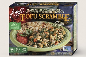 Amy's Frozen Breakfast Entrees Reviews and Info (Vegan Varieties) - healthy, plant-based scrambles served with veggie-forward sides. Also gluten-free.