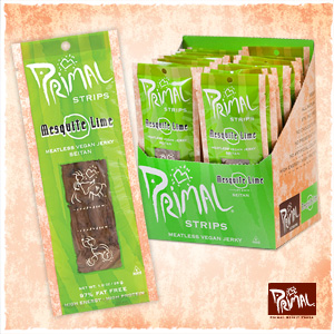Primal Spirit Vegan Jerky Reviews and Info - meatless plant-based jerky in six flavors and several bases. High protein.