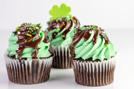 Vegan Mint Chocolate Cupcakes Recipe with Mint Frosting and Chocolate Ganache - dairy-free, egg-free, nut-free, and soy-free!