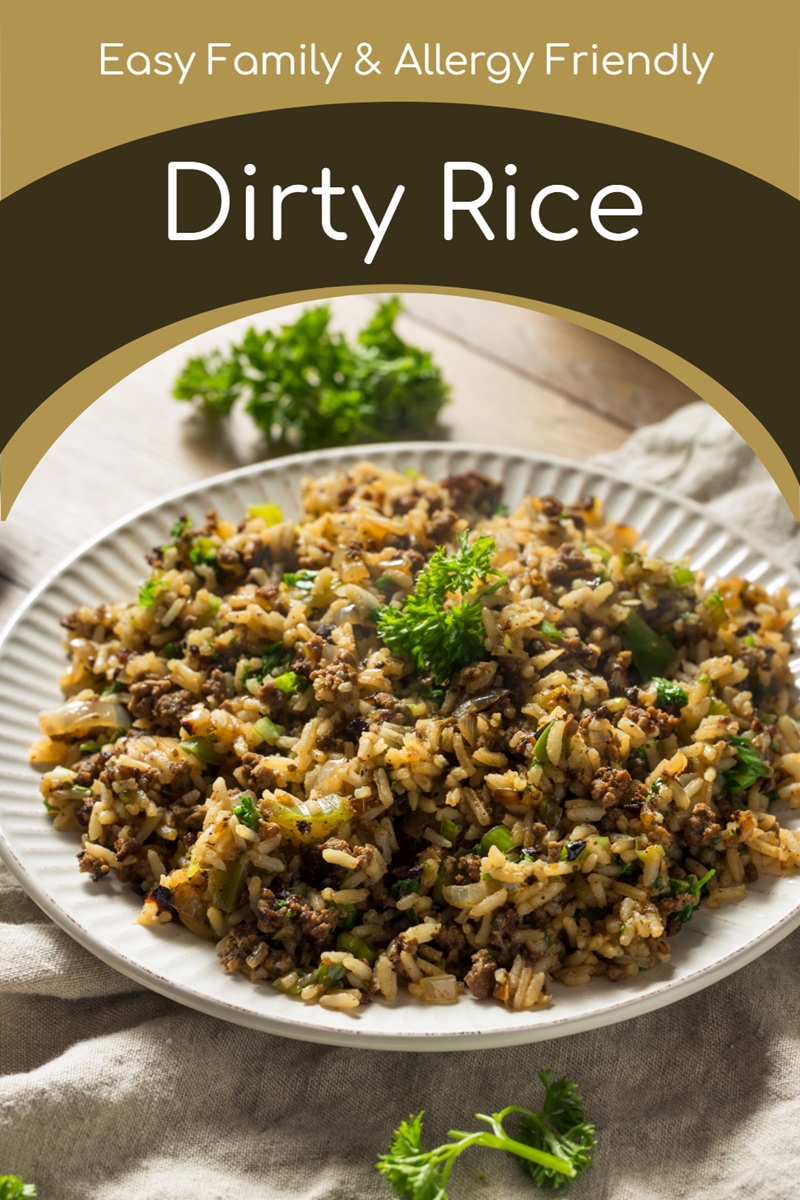 Dairy-Free Dirty Rice Recipe - dirty brown rice made easy with simple, healthy, family-friendly ingredients