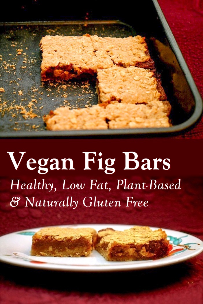 Gluten-Free Vegan Fig Bars Recipe - Healthy, delicious, perfectly moist, whole grain, and low in fat