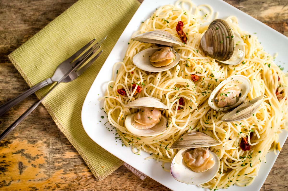 Dairy-Free Linguine with Clam Sauce Recipe - Classic, Authentic, Italian, that's also naturally nut-free, soy-free, and optionally gluten-free.