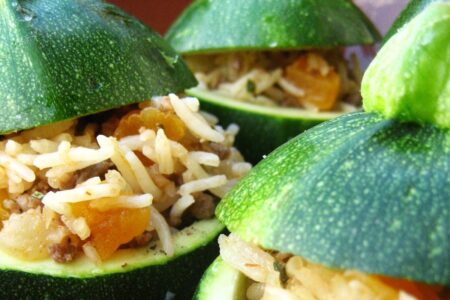 Persian Stuffed Zucchini Recipe - dairy-free, gluten-free, allergy-friendly, with plant-based option