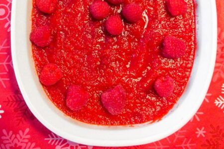 Raspberry Jello Salad Recipe - a unique side or sweet that's great for holidays or schooltime