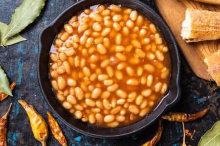 Plant-Based Baked Beans Recipe made with Basic Healthy Ingredients - SCD, Whole Food, gluten-free, grain-free, nut-free, soy-free, dairy-free - vegan option