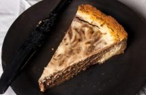 Dairy-Free Marble Cheesecake Recipe (Chocolate & Vanilla Swirled) - Also gluten-free, nut-free, and soy-free with vegan and egg-free options.