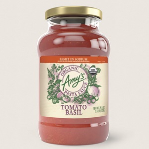Amy's Organic Pasta Sauces Reviews and Info - Dairy-Free, Vegan, and made with an all-natural, from-scratch recipe. Also soy-free, nut-free, and made with extra-virgin olive oil
