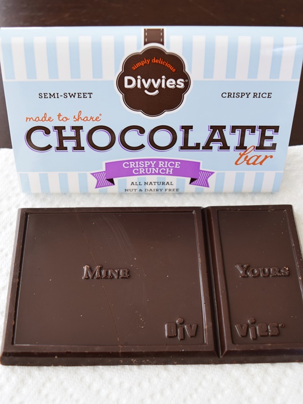 Divvies Chocolate - Crispy Rice Crunch Bars (made in a dairy-, egg-, and nut-free facility)