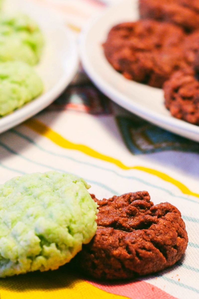 Dairy-Free Pudding Cookies Recipe - Easy and just 4 Ingredients! (Chocolate and Pistachio Flavors Pictured)