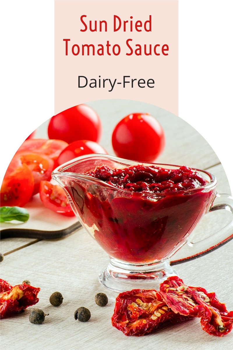 Dairy-Free Sun Dried Tomato Sauce Recipe - also plant-based, gluten-free, grain-free, nut-free, soy-free