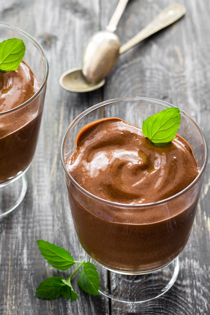 Dairy-Free Tofu Chocolate Mousse Recipe with Raspberry, Mint, and Mocha Options - Just 4 Simple Ingredients - so easy and delicious!