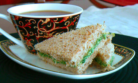 watercress tea sandwich